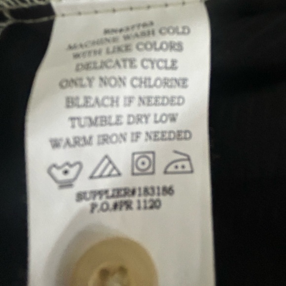 Vintage The Havanera Co men’s Short sleeve, button-down shirt, black, and tan - Picture 7 of 7